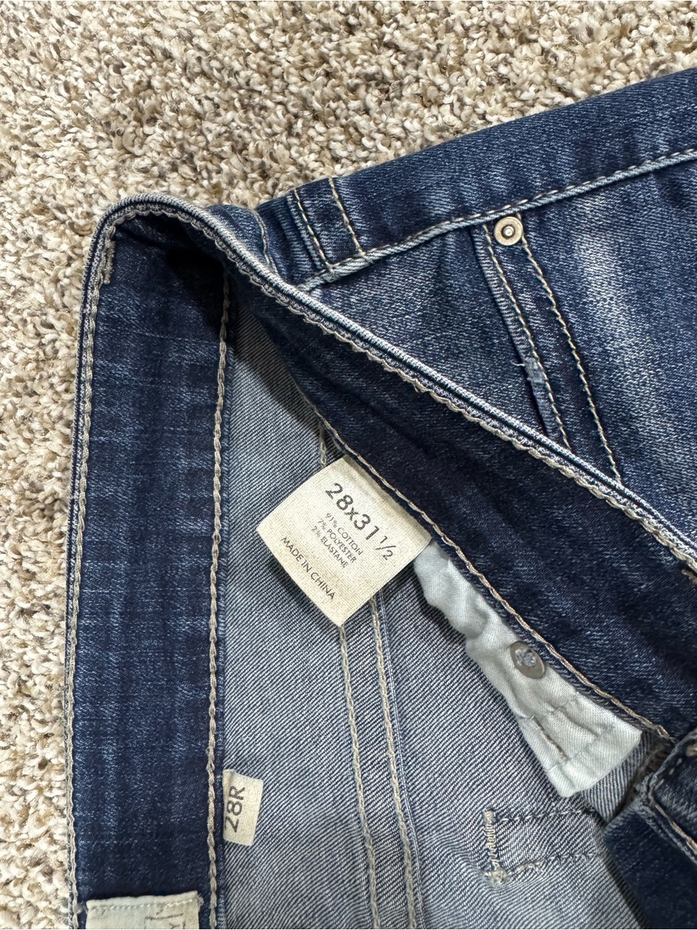BKE Sabrina Skinny Jeans Women’s 28R Dark Wash Stretch Denim Buckle 28x31.5 - Picture 2 of 6